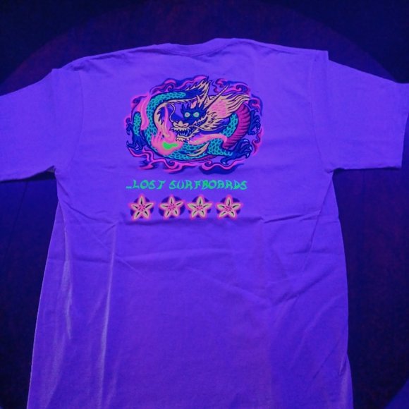 Lost Surfboards T-Shirt   Cream color. Reg fit. NWNT. - Picture 3 of 3